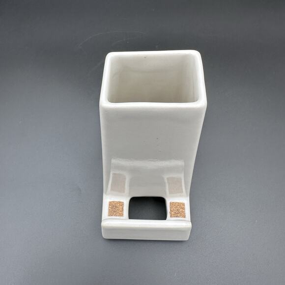 STAK Ceramic Phone Stand Vase Charger Holder Minimalist Modern Desk Organizer - Picture 9 of 15